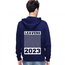 New Leavers Hoodie style in Retro Square design